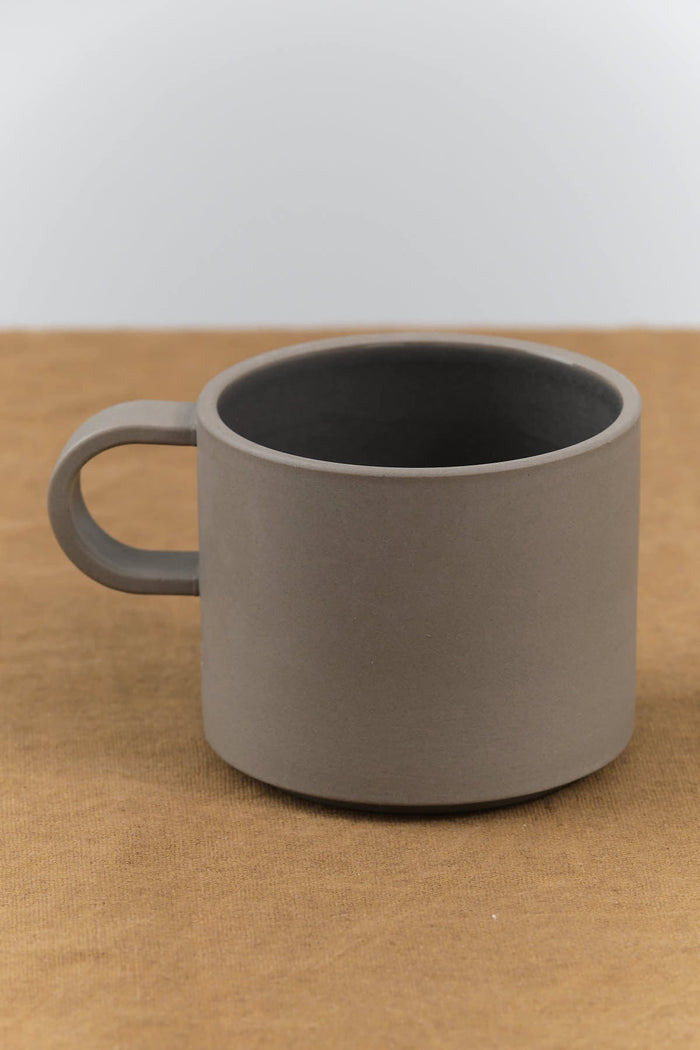 Hasami Porcelain Home CoffeeTea 11 oz Glazed Mug Dark Gray / 3 3/8" D X 2 7/8" H