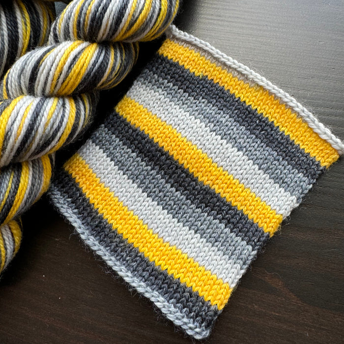 50 Gram Mini - Haunted House - Self Striping Merino Nylon Sock