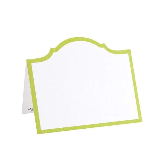 Hester & Cook Paper Moss Green Arch Frame Place Cards