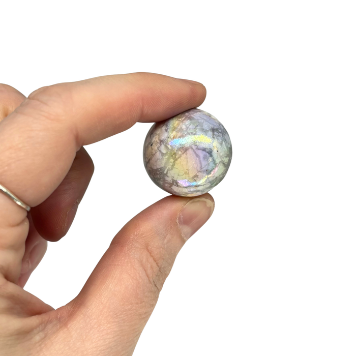 Aura Howlite Sphere