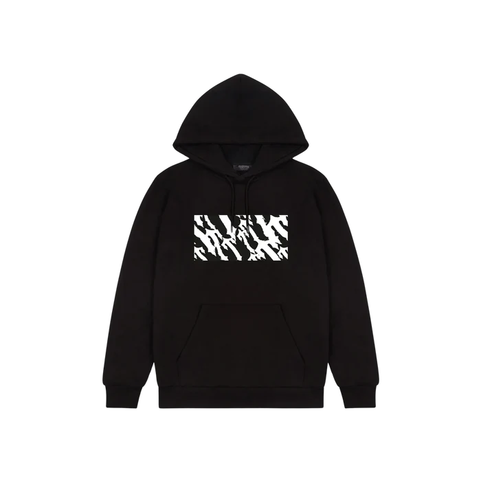 Bluza Trapstar Waves Hoodie Black TRAPSTAR Bluzy