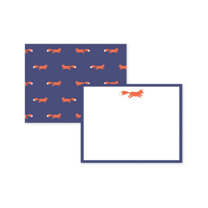 Boutique Fox Boxed Flat Cards