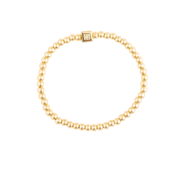 Michelle McDowell 4mm Celeste Beaded Waterproof Bracelet (Choose Size)