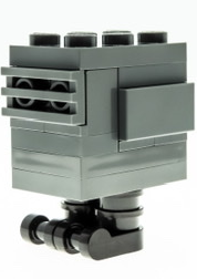 Gonk Droid (GNK Power Droid), Experimental Unit Clone Force 99 - Dark Bluish Gray, Black Feet (Gonky)