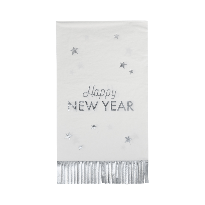 My Mindβs Eye NYE1139 - Happy New Year Fringed Dinner Napkin