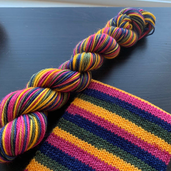 Rainy Day - Self Striping Merino Nylon Sock & DK