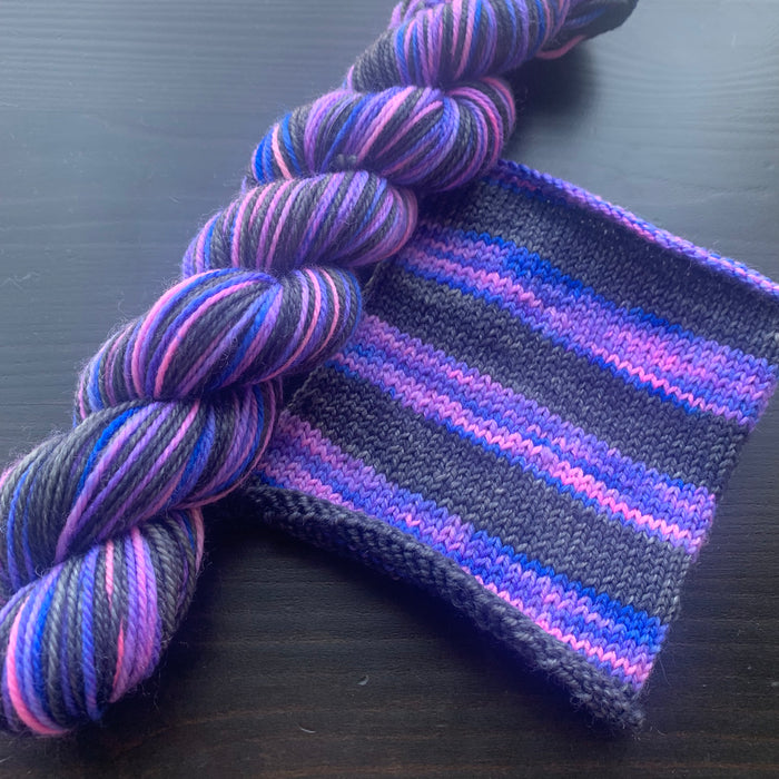 Interstellar - Self Striping Merino Nylon Sock & DK