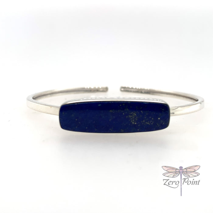 Lapis Bangle Bracelet - Zero Point Crystals