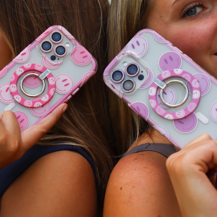 Lilac Smileys MagSafe Phone Ring