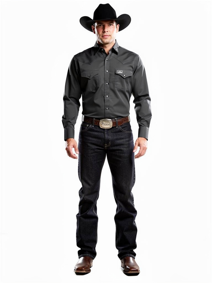 Montero Black Cowboy Style Shirt