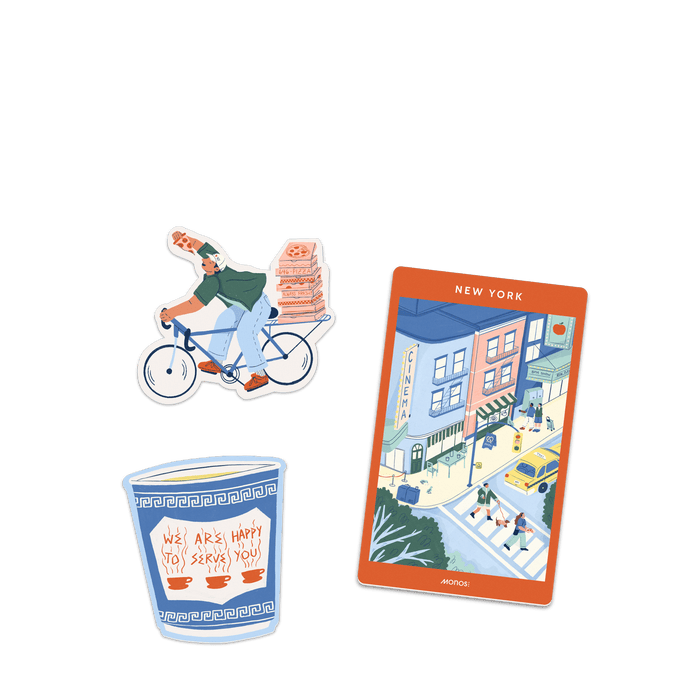 New York Scaled | New York Destination Stickers set of three