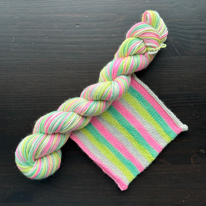 Pastel Party - Self Striping Merino Nylon Sock & DK
