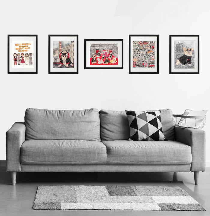 Pet Gala Glitter Art Print