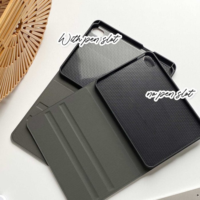 Plaid Pattern iPad Case - Apricot