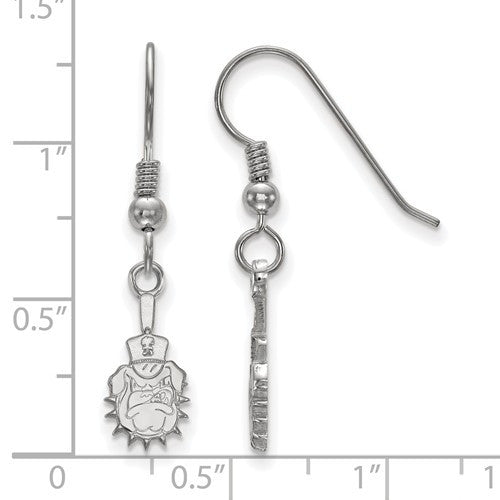 Sterling Silver LogoArt Officially Licensed The Citadel Small Dangle Earrings