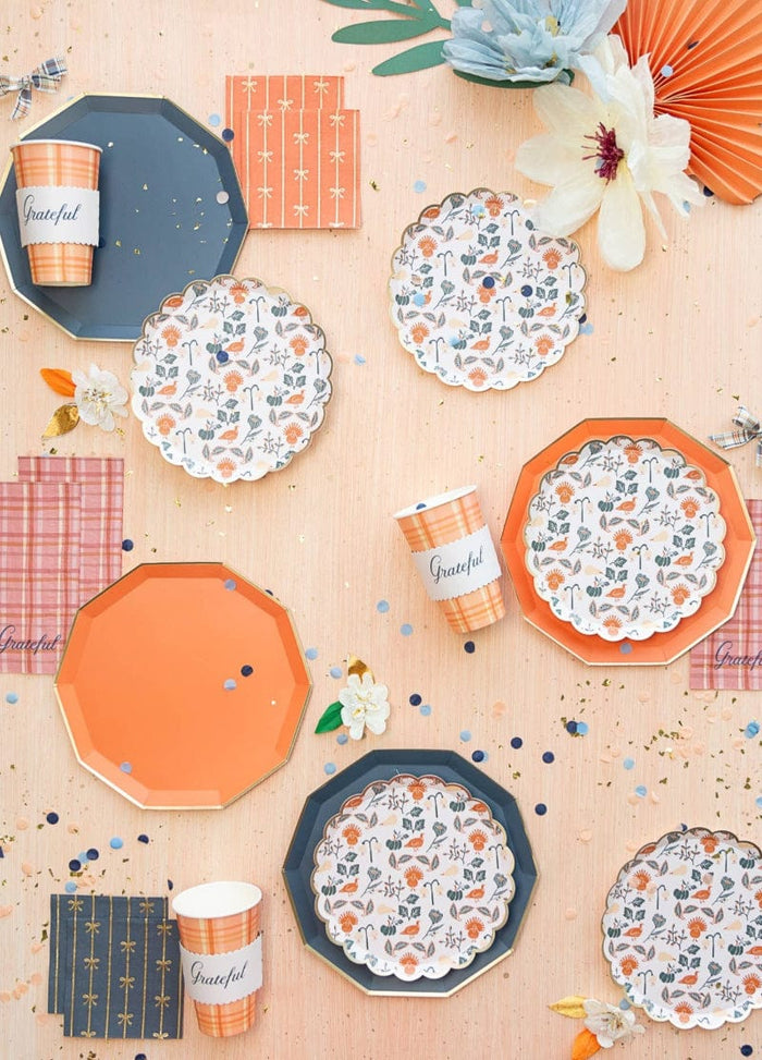 Bonjour Fête Sunkissed Orange Signature Bow Small Napkins