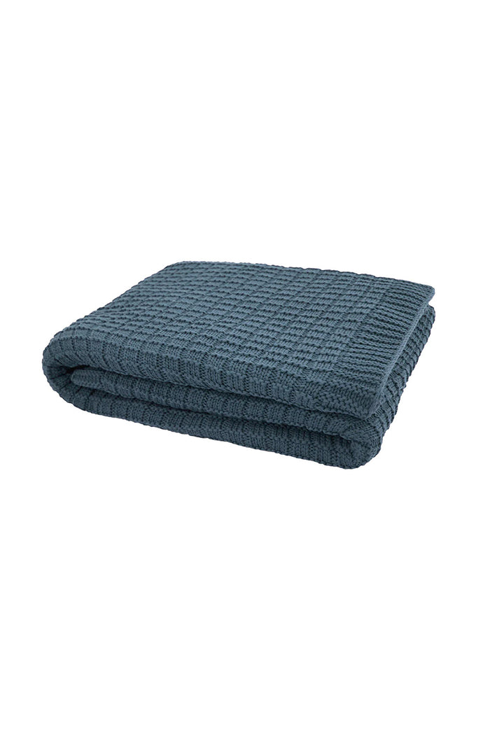 Throw - Tanami Cotton - Bluestone