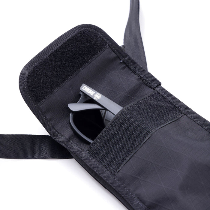 Sunglasses in the Travel Tech Pouch in black