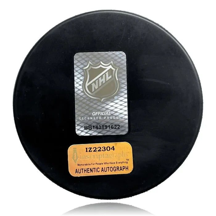 Vegas Golden Knights Michael Amadio Autographed Stanley Cup Puck