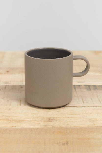Hasami Porcelain Home CoffeeTea 13 oz Glazed Mug Dark Gray / 3 3/8" D X 3 1/2" H