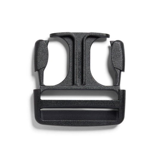 Two inch Dual Adjust Male Buckle front view #color_black