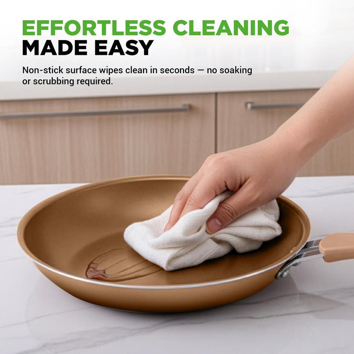 20-Piece Nonstick Cookware Set - Even Heat, PFOA/PFOS-Free, Tempered Glass
