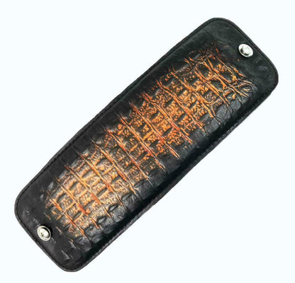 2004-2006 Harley Sportster Passager P-Pad Steel Spring Seat Ant Brn Alligator - Mother Road Customs