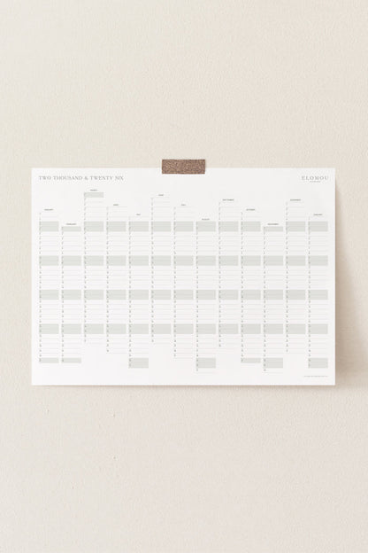 2026 Year Calendar A1 Size - PDF download - 13 months