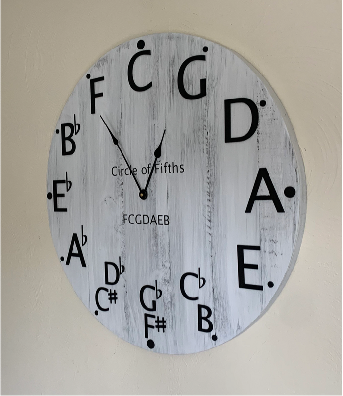 24 "Circle of Fifths Wall Clock
