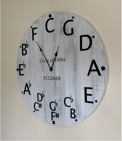 24 "Circle of Fifths Wall Clock