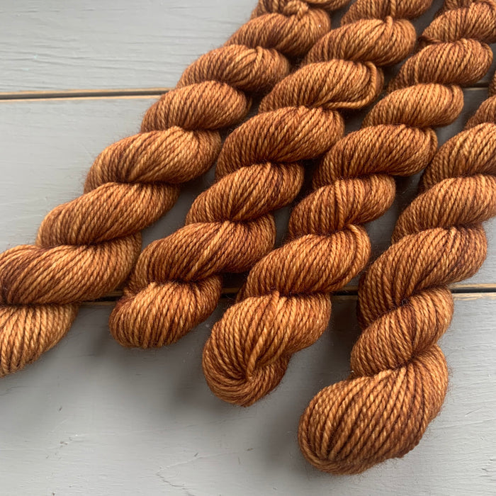 25 Gram Mini - Spiced Cider - Merino Nylon Sock