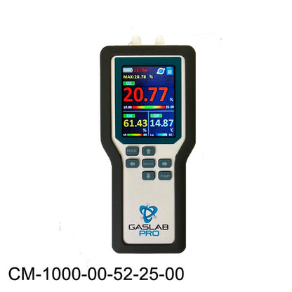 25% Oxygen and 100% Carbon Dioxide Sampling Data Logger