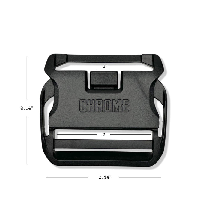 3-point buckle with measurements