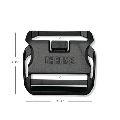3-point buckle with measurements