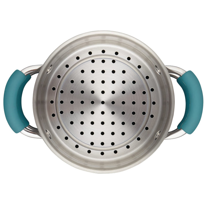 Cookware 3-Quart Covered Steamer Set | Agave Blue