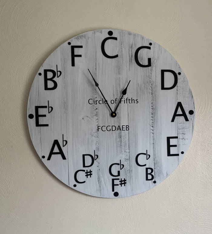 30"Circle of Fifths Wall Clock