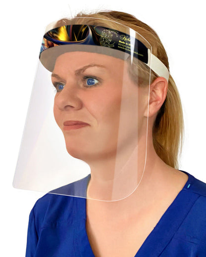 6-Pack Lightweight Safety Face Shields - Anti-Fog, Anti-Static, Hypoallergenic