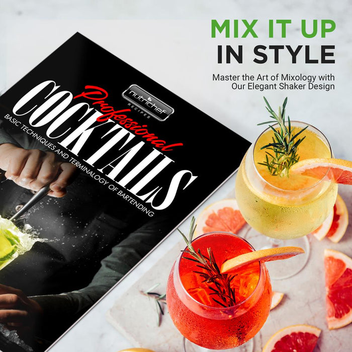 7-Piece Bartender Set - Create Cocktails - Stainless Steel, Dishwasher Safe