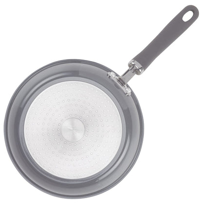 Cookware 9.5" Covered Deep Frying Pan | Gray Shimmer