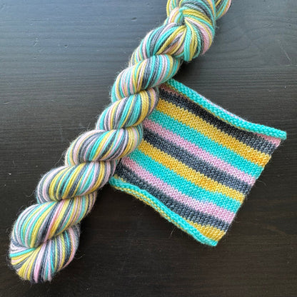 Ice Cream Shoppe - Self Striping Merino Nylon Sock & DK