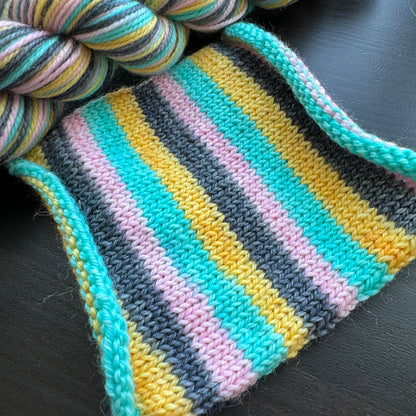 Ice Cream Shoppe - Self Striping Merino Nylon Sock & DK