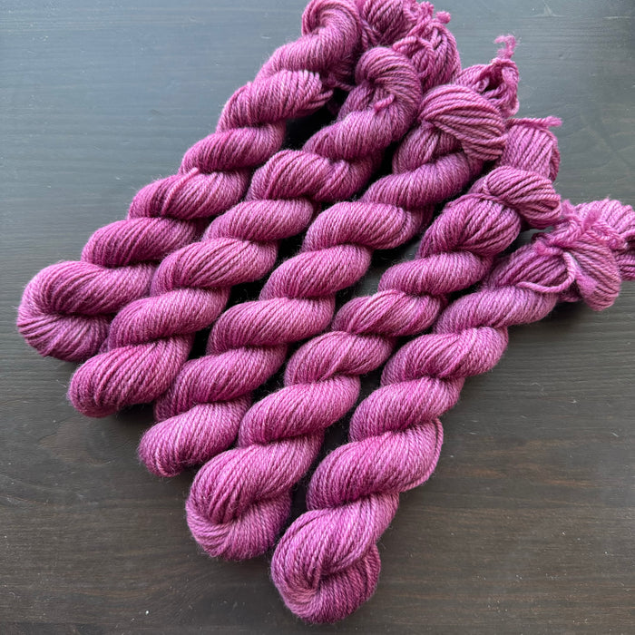 25 Gram Mini - Bordeaux - Merino Nylon Sock