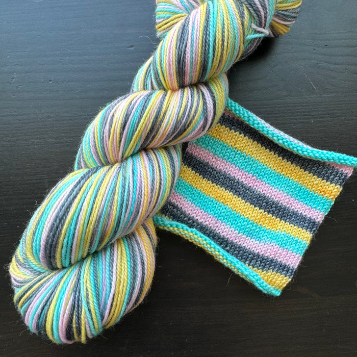 Ice Cream Shoppe - Self Striping Merino Nylon Sock & DK