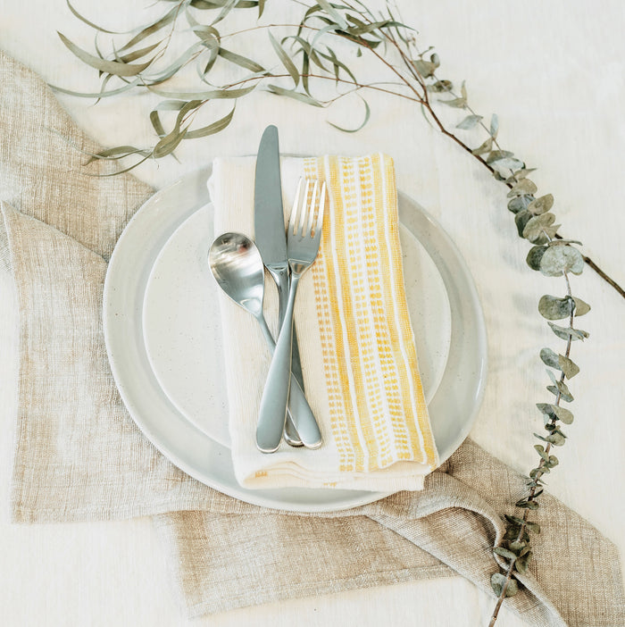 Natural with Gold / Set of 2
