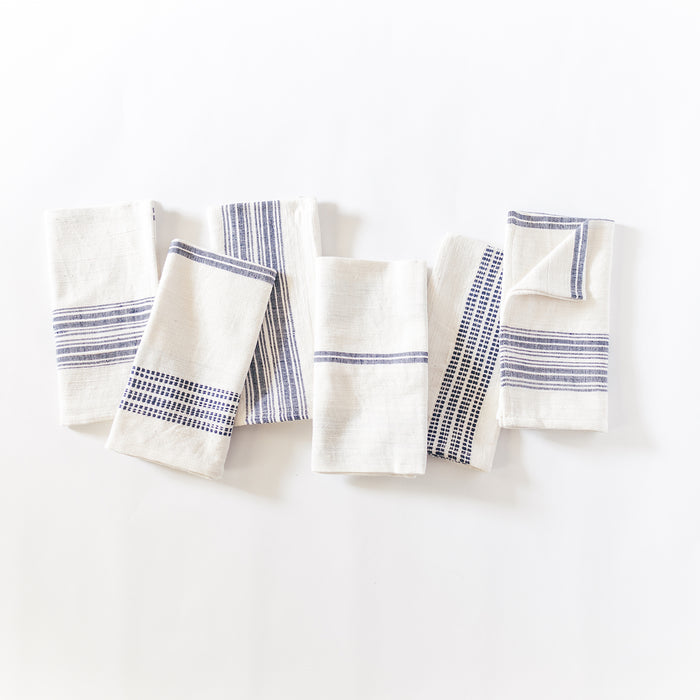 Natural with Navy / Set of 6