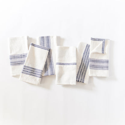 Natural with Navy / Set of 6
