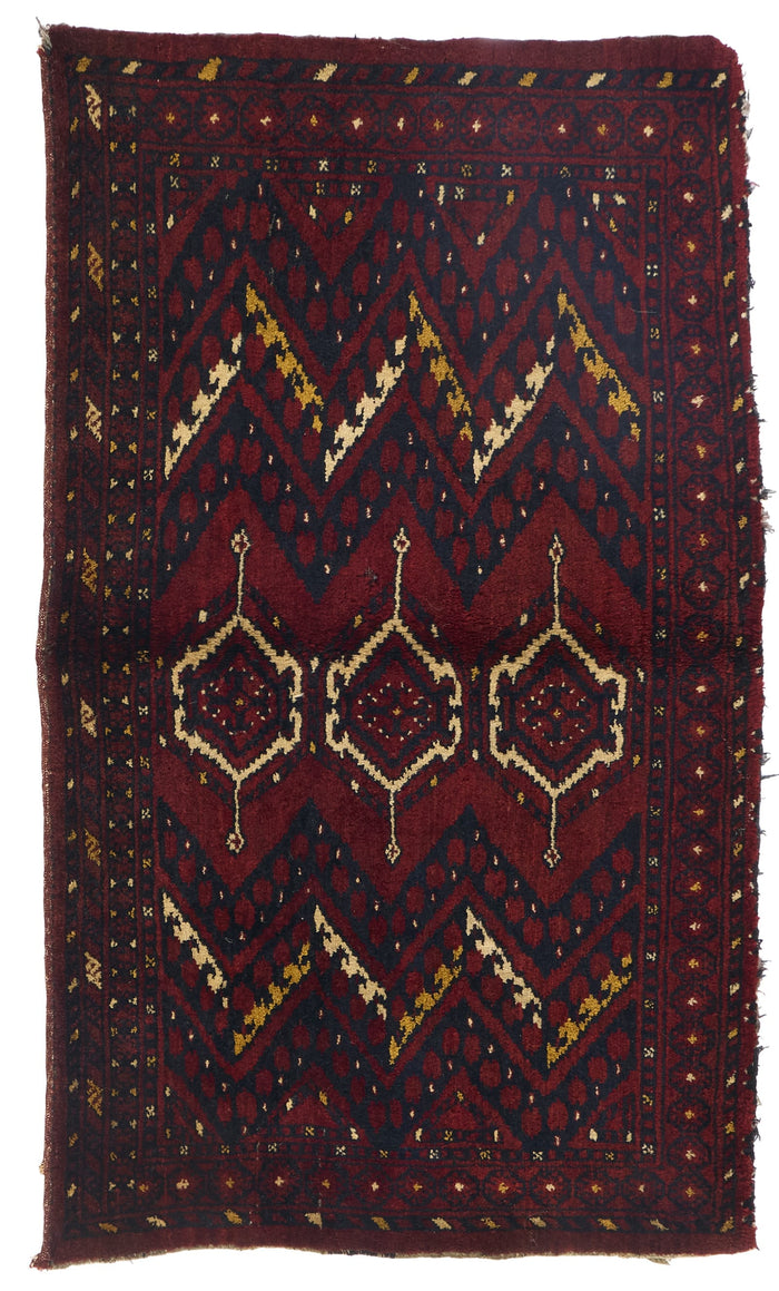 ANTIQUE AFGHANI BAG FACE 3' 0" x 5' 8"