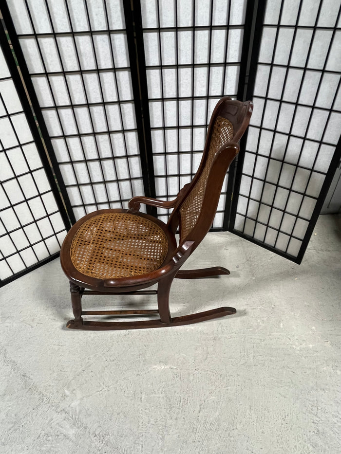 Antique Cane Rocking Chair