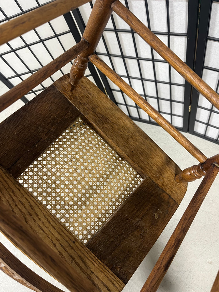 Antique Chair with Cane Seat