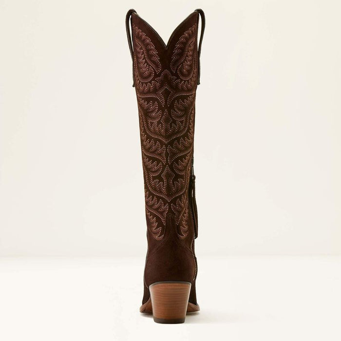 Ariat Women's 18" Laramie StretchFit X Toe Western Boot in French Roast